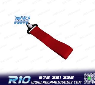 CINTA DE REMOLQUE ROJA EN TELA