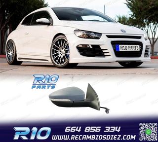 ESPEJO RETROVISOR DCH PARA VOLKSWAGEN SCIROCCO 08-14 6 PIN