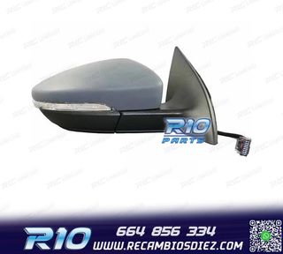 ESPEJO RETROVISOR DCH PARA VOLKSWAGEN SCIROCCO 08-14 6 PIN
