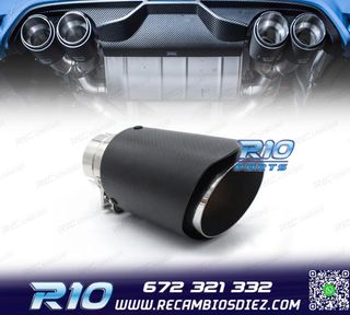COLA ESCAPE CARBONO UNIVERSAL TIPO AKRAPOVIC 63MM