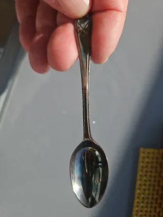 6 Cucharitas Antiguas Plata esterlina 1905 ano