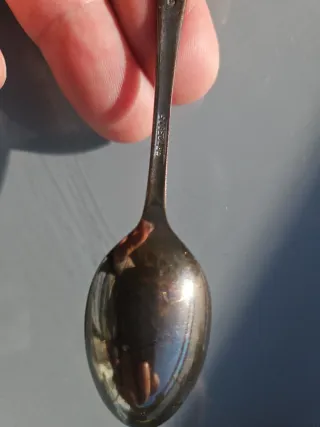 6 Cucharitas Antiguas Plata esterlina 1905 ano