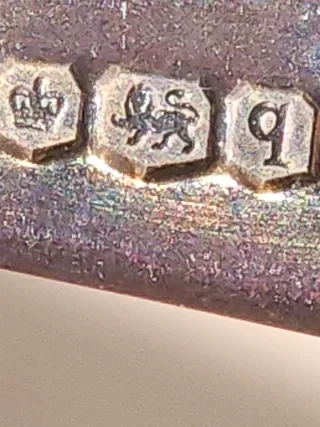 6 Cucharitas Antiguas Plata esterlina 1905 ano