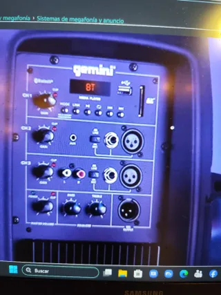 Altavoz Gemini 2000W 15 Autoamplificado alta piten