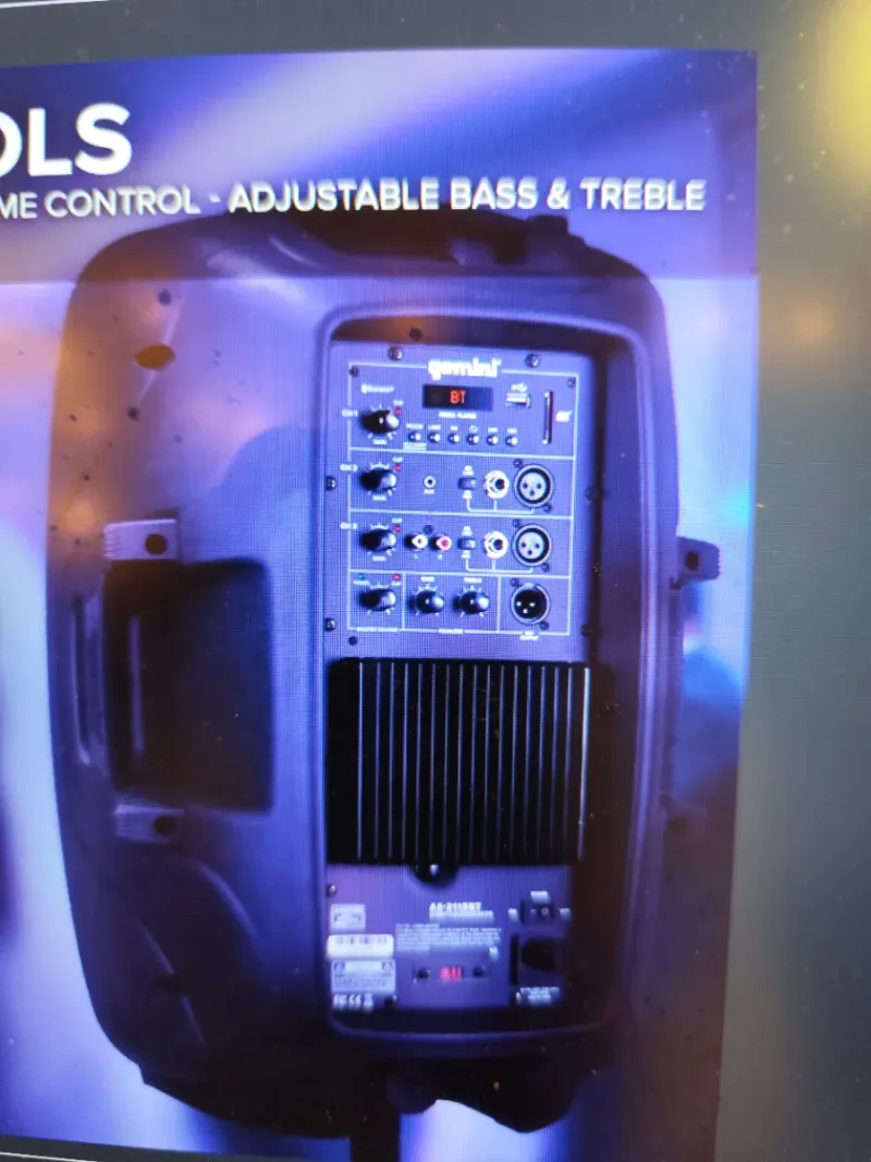 Altavoz Gemini 2000W 15 Autoamplificado alta piten afbeelding 8