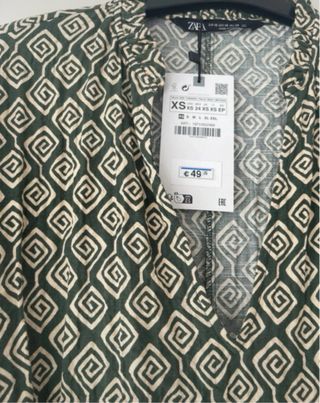 Vestido midi Zara estampado nuevo
