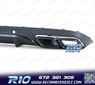 DIFUSOR MERCEDES CLASE C C205 COUPÉ 15-18 LOOK AMG PDC NEGR