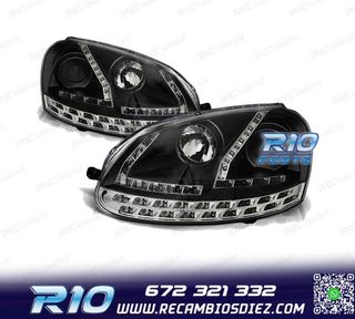 FAROS PARA VOLKSWAGEN VW GOLF 5 03-08 LUZ DIURNA LED NEW GEN