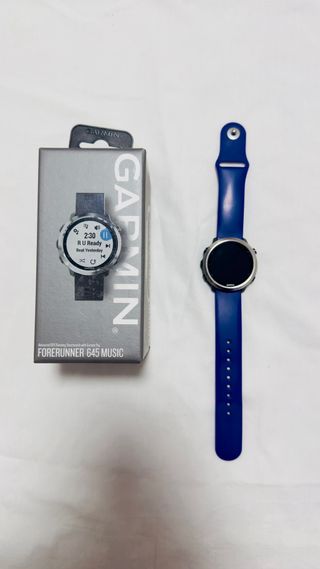 Garmin Forerunner 645 Music Negro, correa azul
