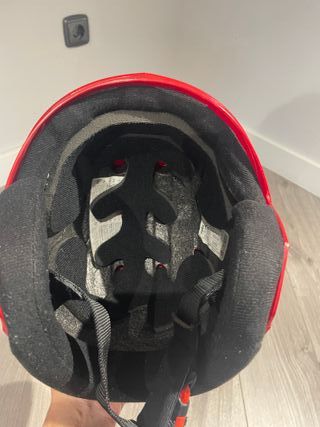 Casco de esquí infantil Quechua rojo