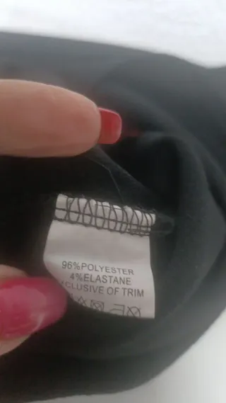 Blusa Vintage Dressing bordada negra Talla L