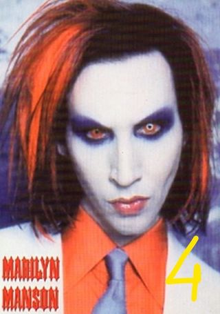 Cartolina Marilyn Manson 10x15 Collezione