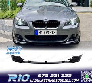 SPOILER LIP BMW E60 E61 03-10 LOOK M PERFORMANCE NEGRO BRILL