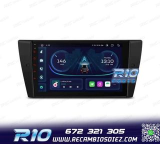 RADIO GPS ANDROID 14 BMW E90 E91 E92 E93 PANTALLA 9" TACTIL