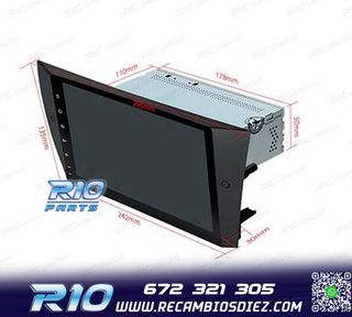 RADIO GPS ANDROID 14 BMW E90 E91 E92 E93 PANTALLA 9" TACTIL