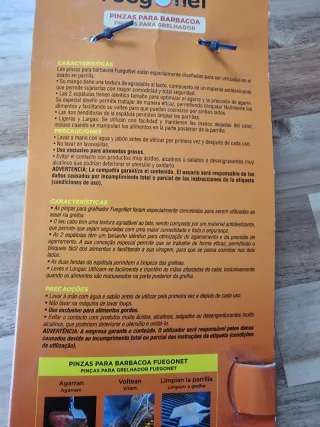 Pinzas para barbacoa Fuego net