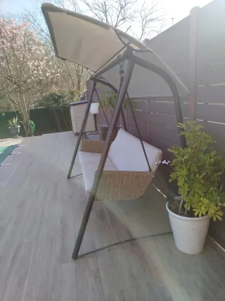 Sofá balancín exterior