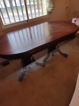 Mesa de comedor extensible madera