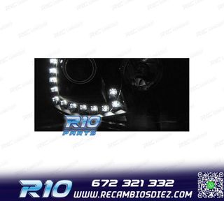 FAROS VOLKSWAGEN VW GOLF 5 03-09 LUZ DIURNA TRU DRL NEGROS