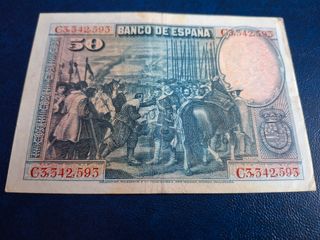 Billete 50 Pesetas Banco de España 1928