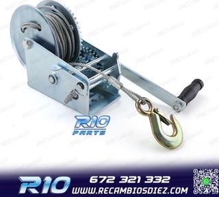 CABRESTANTE PROFESIONAL 1500KG Y 10 METROS