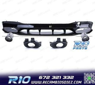 DIFUSOR MERCEDES CLA C118 19- AMG NEGRO BRILLO + COLAS ESCAP