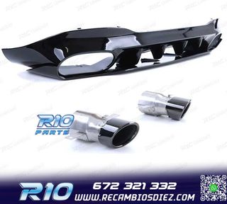 DIFUSOR MERCEDES CLA C118 19- AMG NEGRO BRILLO + COLAS ESCAP