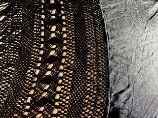 Mantón de Manila antiguo negro