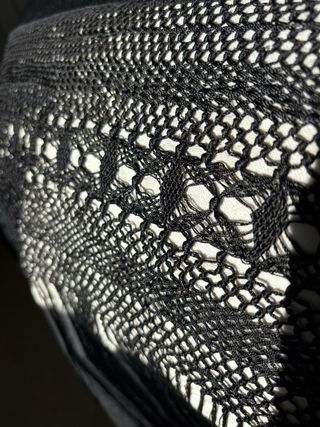 Mantón de Manila antiguo negro