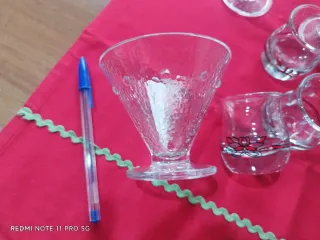 Set 14 pezzi bicchieri cocktail gelato vetro 8 Bic