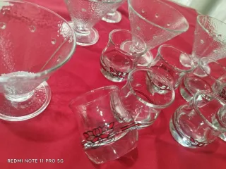 Set 14 pezzi bicchieri cocktail gelato vetro 8 Bic