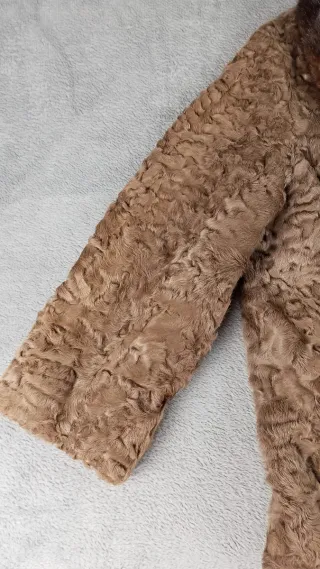 Abrigo de Piel Marrón Mujer - Talla XL