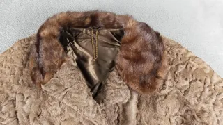 Abrigo de Piel Marrón Mujer - Talla XL