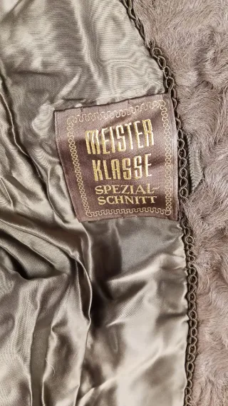 Abrigo de Piel Marrón Mujer - Talla XL