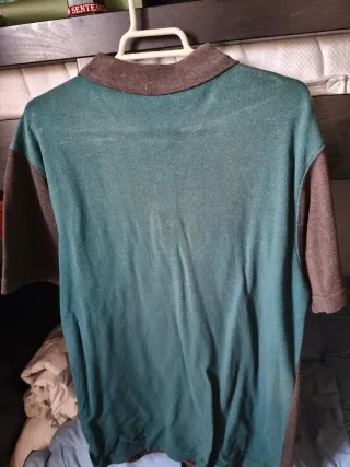 Polo Billabong Talla S Marrón y Turquesa