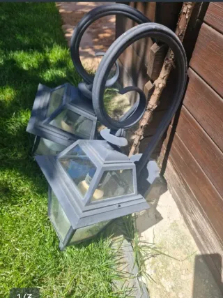 Lámparas de metal y cristal