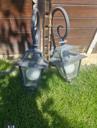 Lámparas de metal y cristal