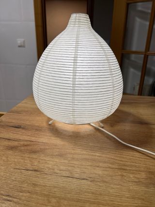 Lámpara de papel decorativa blanca