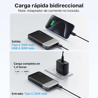 NUEVO Cargador Portátil NOBIS 35W 10000mAh