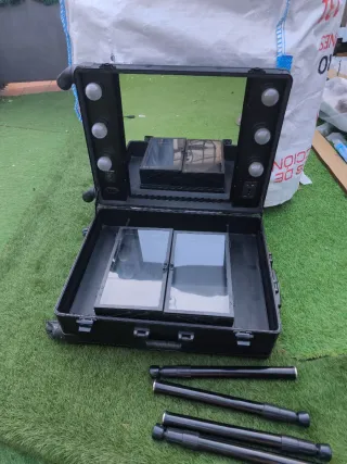 Maletín Tocador Maquillaje Negro