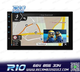 RADIO GPS ANDROID 12 HD TACTIL BLUETOOTH USB SD