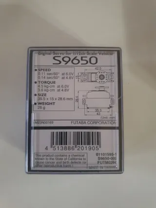Servo digital Futaba S9650