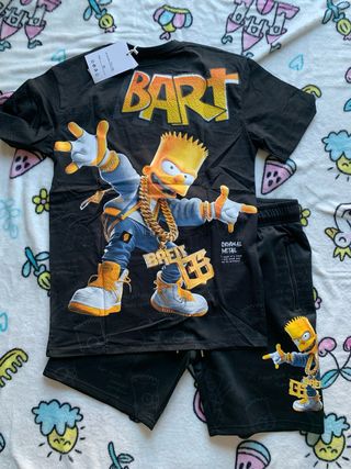 Conjunto Chandal Bart Simpson Talla M NUEVO