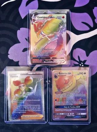 Cartas Pokémon VMAX Centiskorch, Banette GX