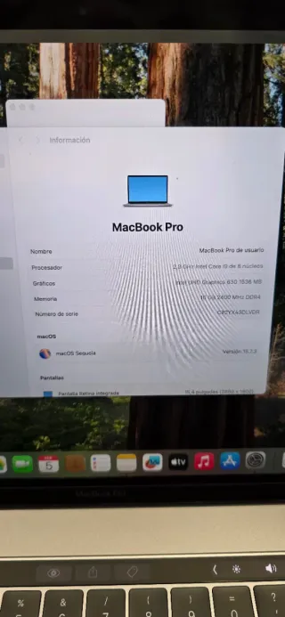 MacBook Pro 2019 15" i9 16gb 500gb LEER SOLO HOY