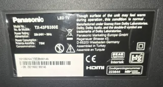 Panasonic 43 TV