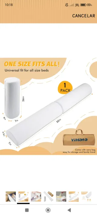 Protector de cama infantil universal