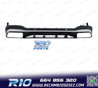 DIFUSOR MERCEDES GLC X253 AMG 16-22 LOOK GLC63 PLATA
