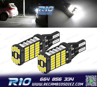 2 BOMBILLAS LED T15 W16W LUZ BLANCA