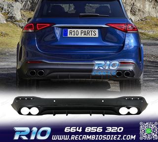 DIFUSOR MERCEDES GLE W167 AMG 19- LOOK GLE53 NEGRO
